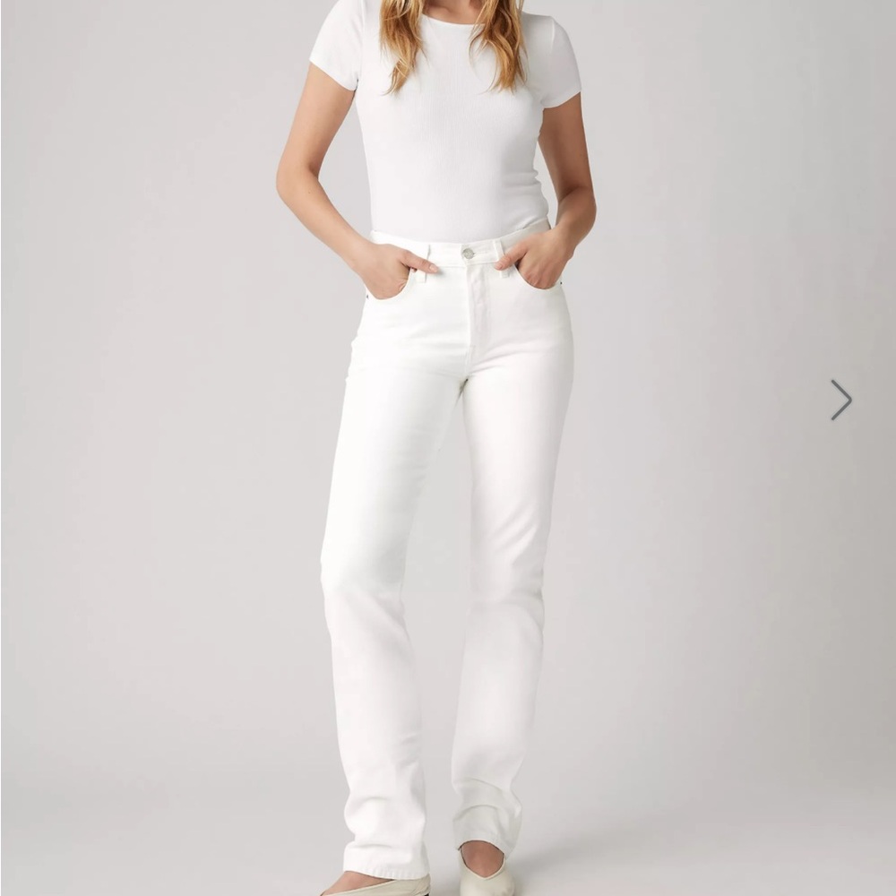 Levi’s 501 White 501 Straight Leg Jeans 24 x 30